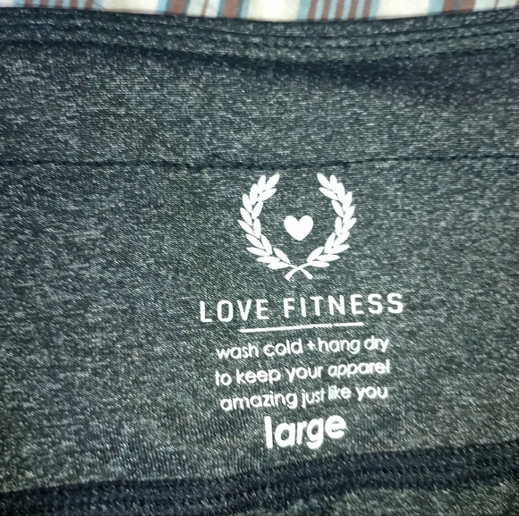Love fitness, large, seamless leggings in charcoal grey - Picture 4 of 4